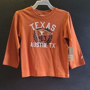 Russell Athletic Kids Long Sleeve Tee - Burnt Orange